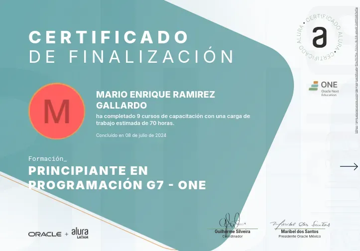 Principiante en Programación G7