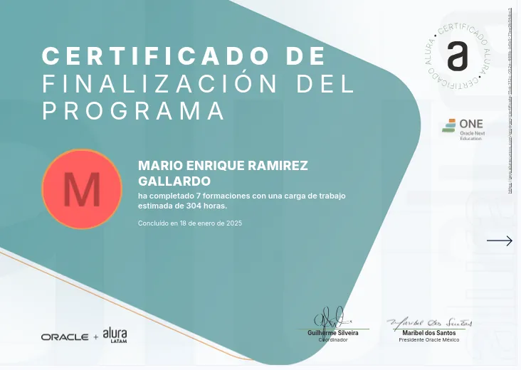 Programa Oracle Next Education F2 T7 Back-end