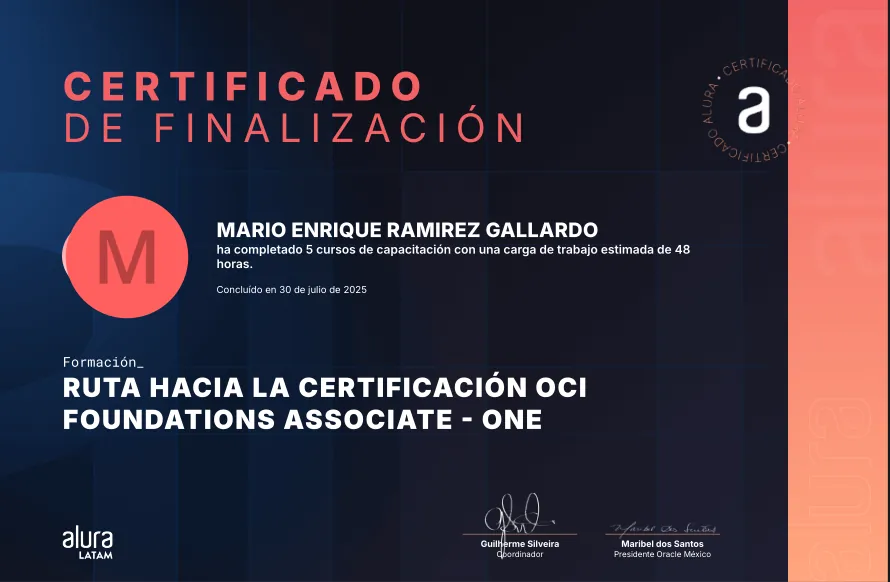Certificación OCI Foundations Associate - ONE