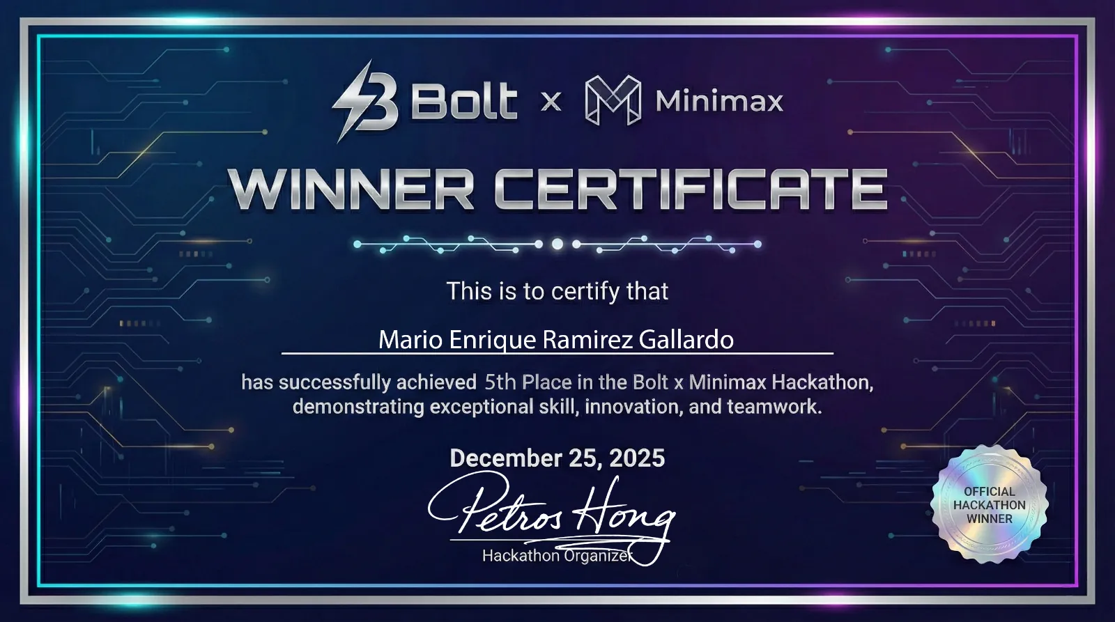 Bolt x Minimax